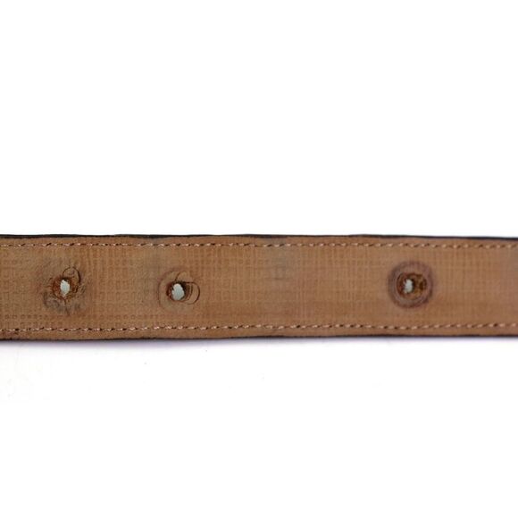 Tommy Bahama Spain BLACK GENUINE CROCODILE 3/4"Wd DRESS WOMEN'S BELT Size L (C71 - Picture 15 of 16